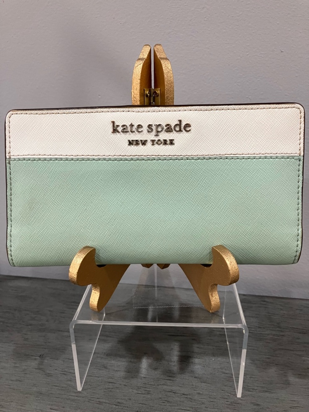 Kate Spade New York Mint & White Wallet